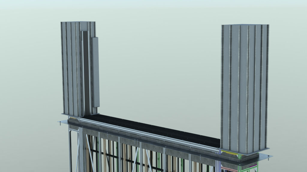 Rendering of automatic rising gate