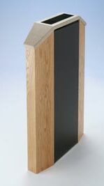 Optical turnstile with wood effect finish