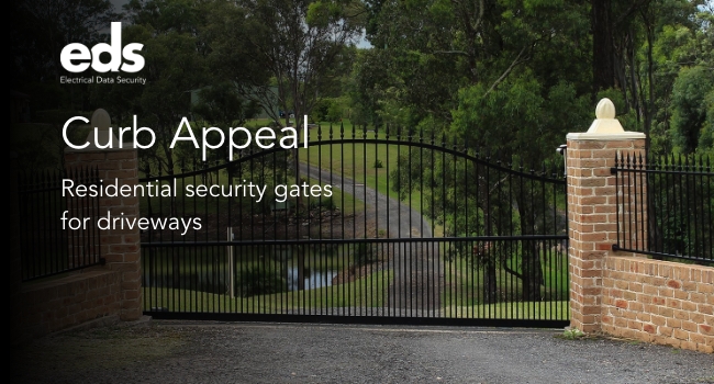 Curb appeal residential security gates for driveways