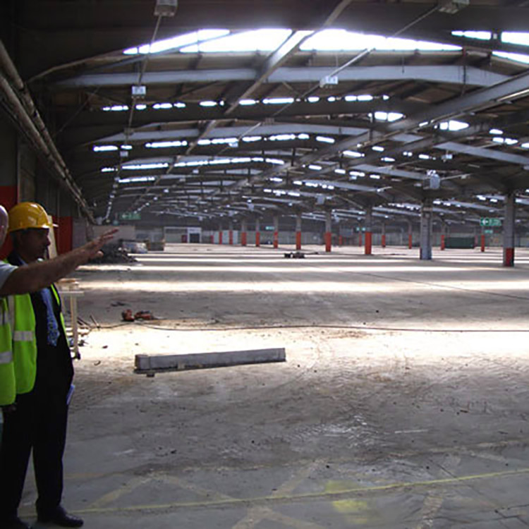 Photo of interior of warehouse