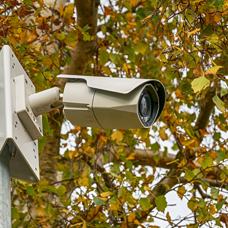 Advanced CCTV camera at Ladbrook PArk Golf Club