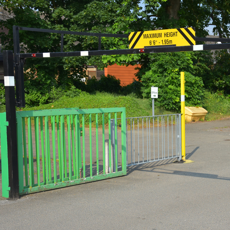 1.95 metre height restriction barrier