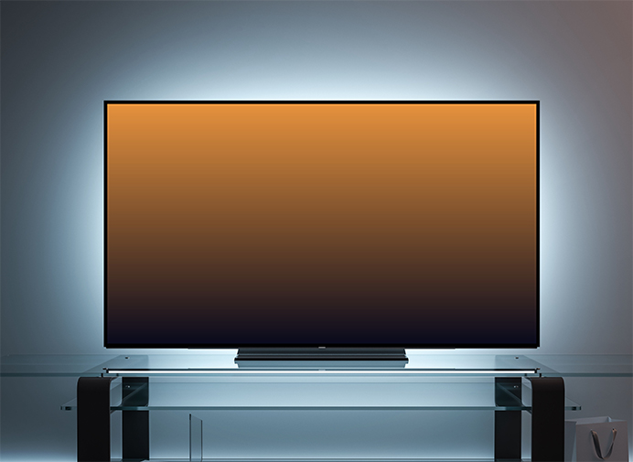 Large television screen